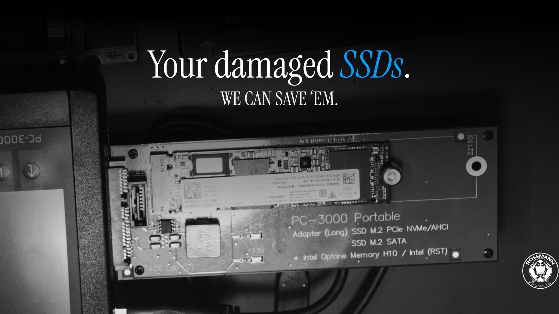 SSD data recovery cover